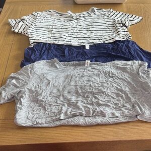 Striped and Solid Breastfeeding tops